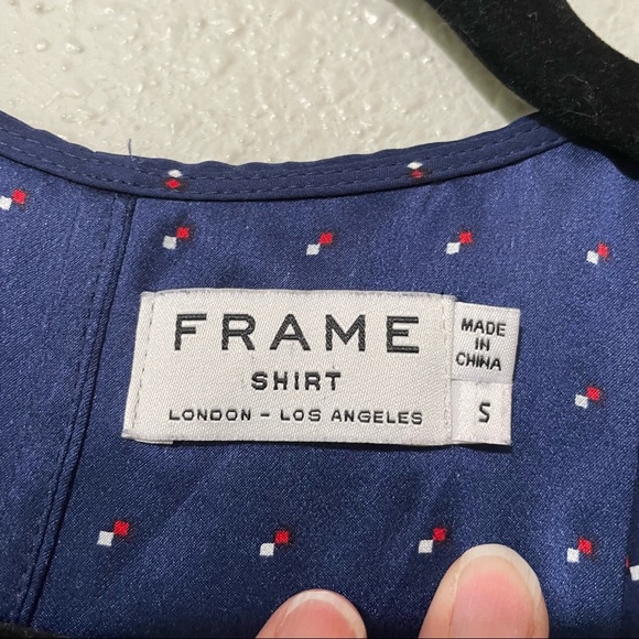 ASO Rory Gilmore Gilmore Girls Blue Polka Dot Silk Short Sleeve Tie Wrap Dress - Picture 4 of 11